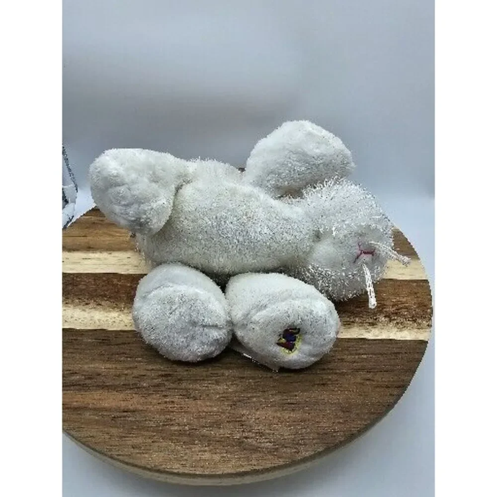 Ganz Webkinz Lil'Kinz Rabbit White Beanbag Plush With Tag Code‎